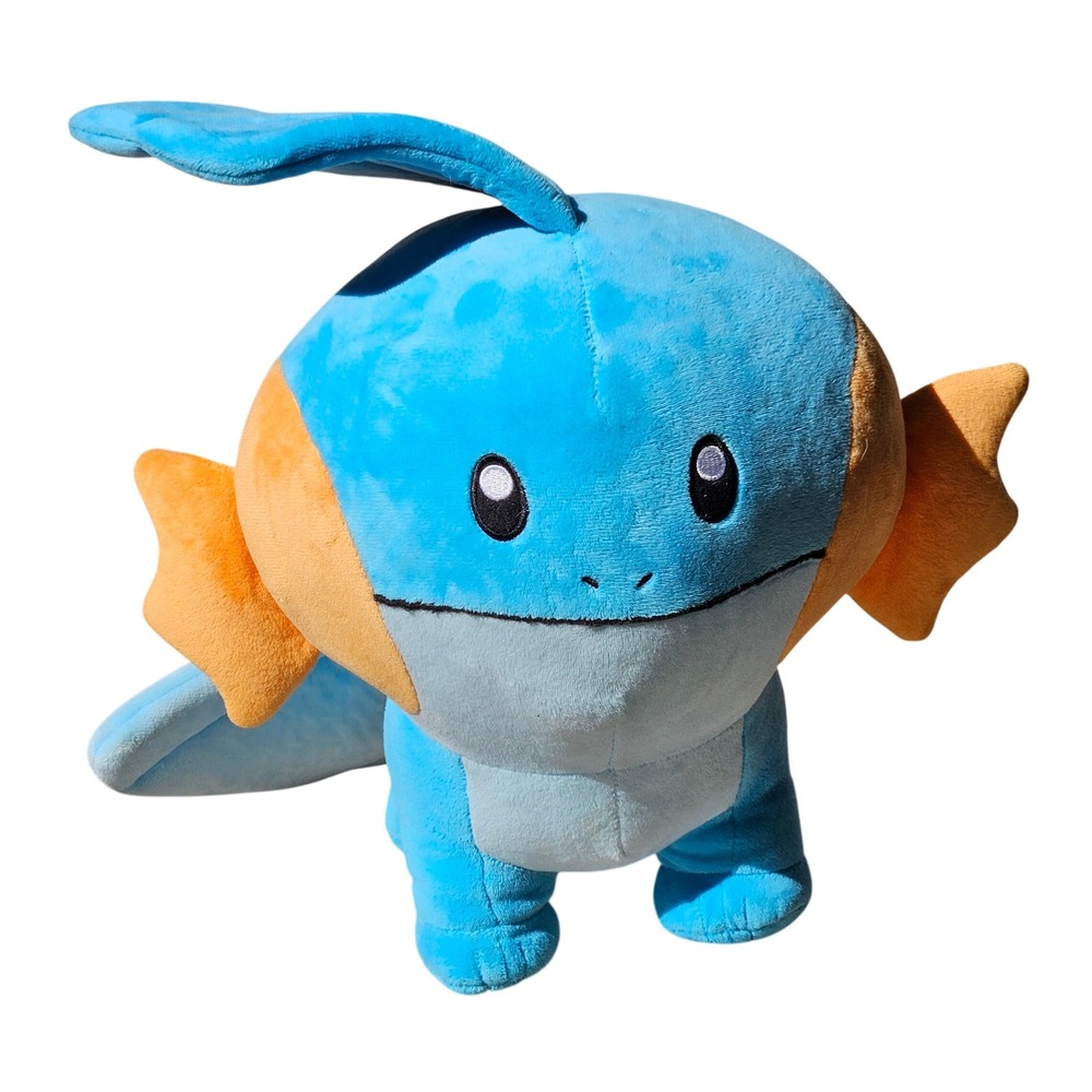 Build-A-Bear Pokemon Mudkip Plush 13 Inch Blue Orange Stuffed Animal Hoenn Water